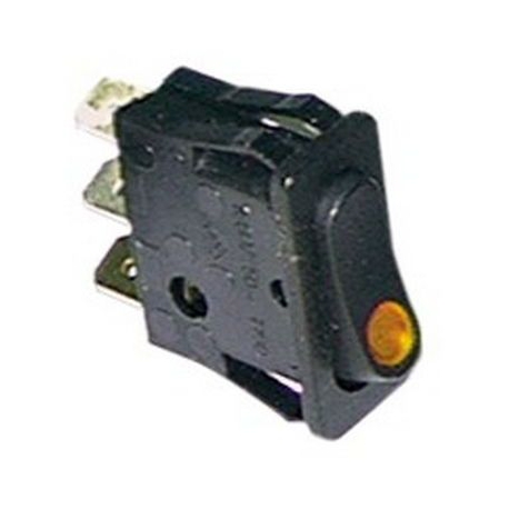 INTERRUPTOR 30X11MM 1 POLOS LUZ 250V 16A AMARILLO - TIQ62050