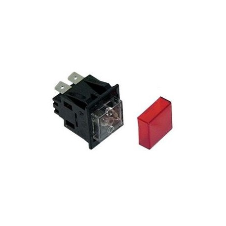 INTERRUPTOR 27.2X22.2MM LUZ 2POLES 16A ROJAS - TIQ62054