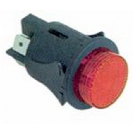 PULSADOR ROJO 16A /250V Ã˜25 - TIQ62067