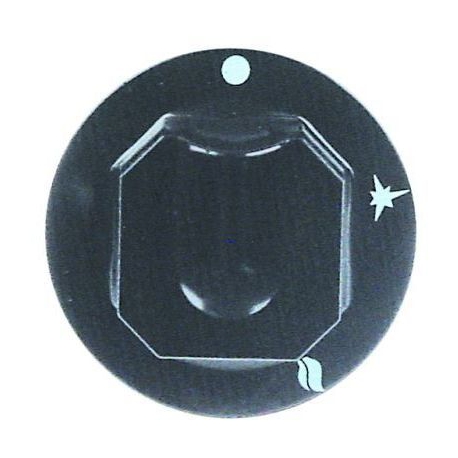 PALANCA GRIFO GAS LAMPARILLA Ã˜70MM NEGRA EJE:Ã˜10X8MM - TIQ77393